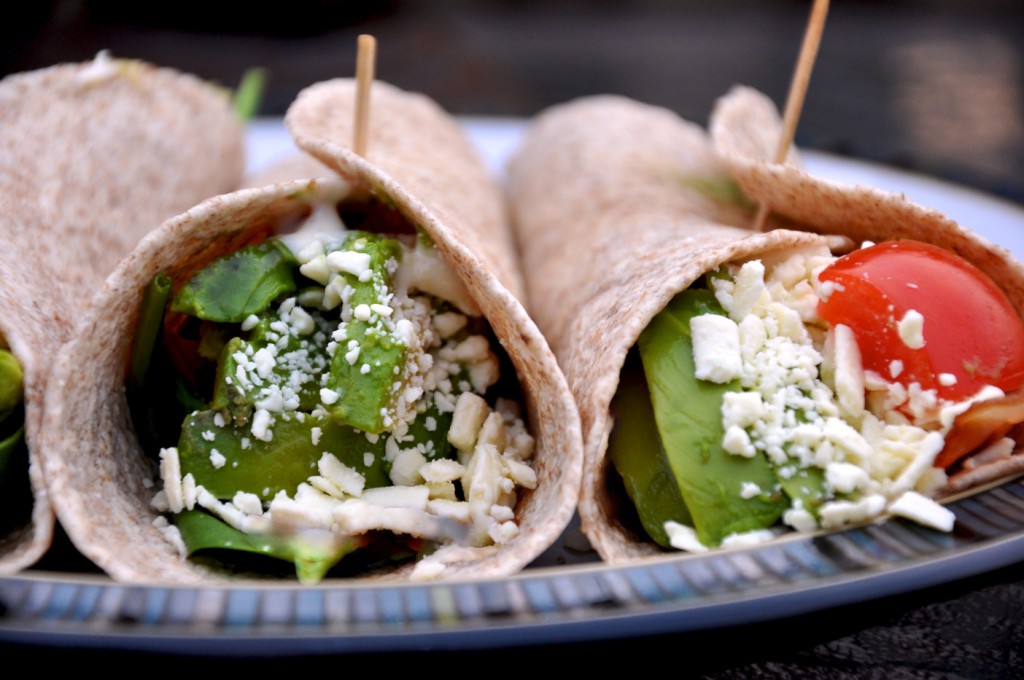 Tortillový wrap so špenátom a feta syrom